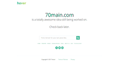 Desktop Screenshot of 70main.com